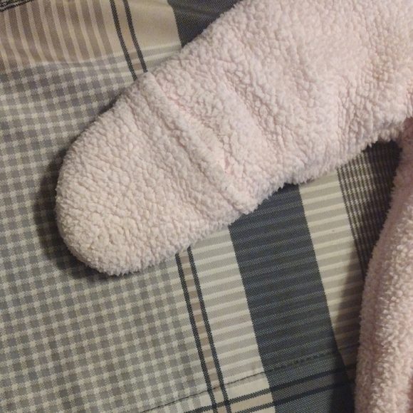 Cozy Pink Bunny Footie for Baby Girl​ - Picture 5 of 14